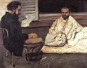 Paul Cezanne, Paul Alexis faisant la lecture a Emile Zola